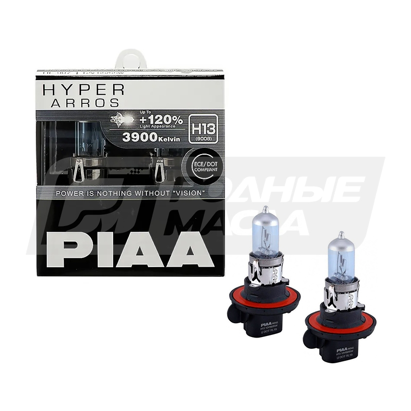 PIAA Hyper Arros H13 (9008) 12V 65/55W P26.4t, набор 2шт HE907H13